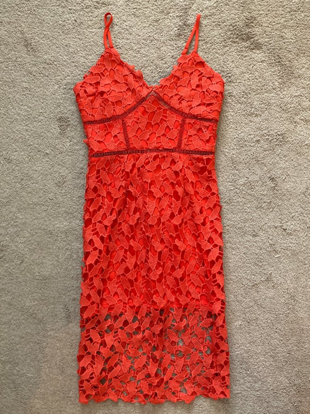 Love...Ady red-orange dress size medium
